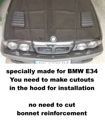 Vented hood bmw e34 - e34,